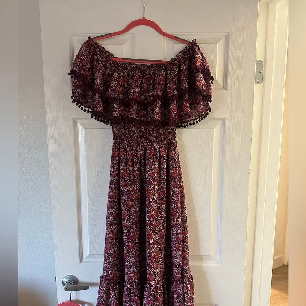 MISA Los Angeles Maribel Off-the-shoulder Midi Dress - Picture 4 of 12